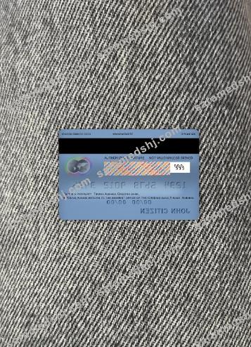 Albania Credins bank mastercard photolook back